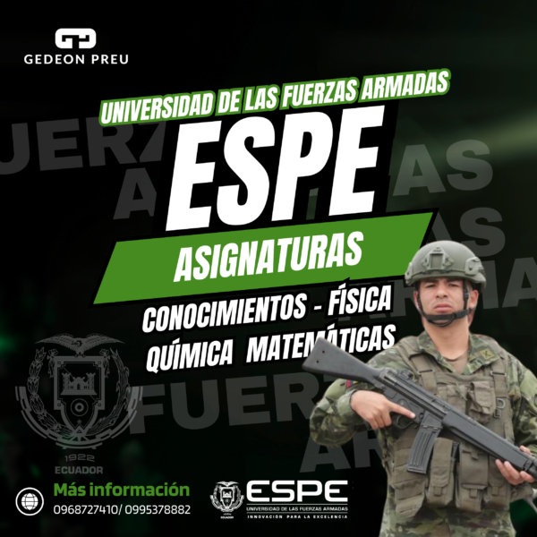 Ingreso Universidad de las Fuerzas Armadas ESPE
